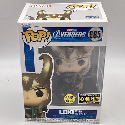 Funko Pop! Marvel Avengers - Loki With Scepter (Glow In The Dark) (Entertainment Earth Exclusive)