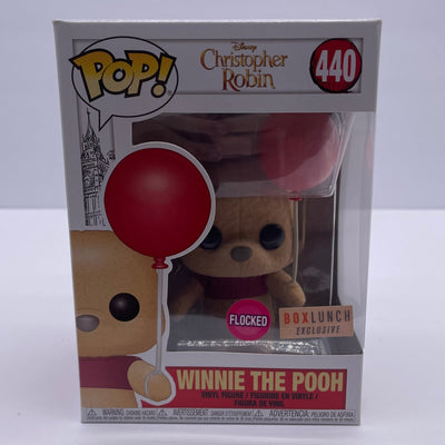 Funko Pop! Disney - Christopher Robin - Winnie The Pooh (Flocked) (Barnes & Noble Exclusive)