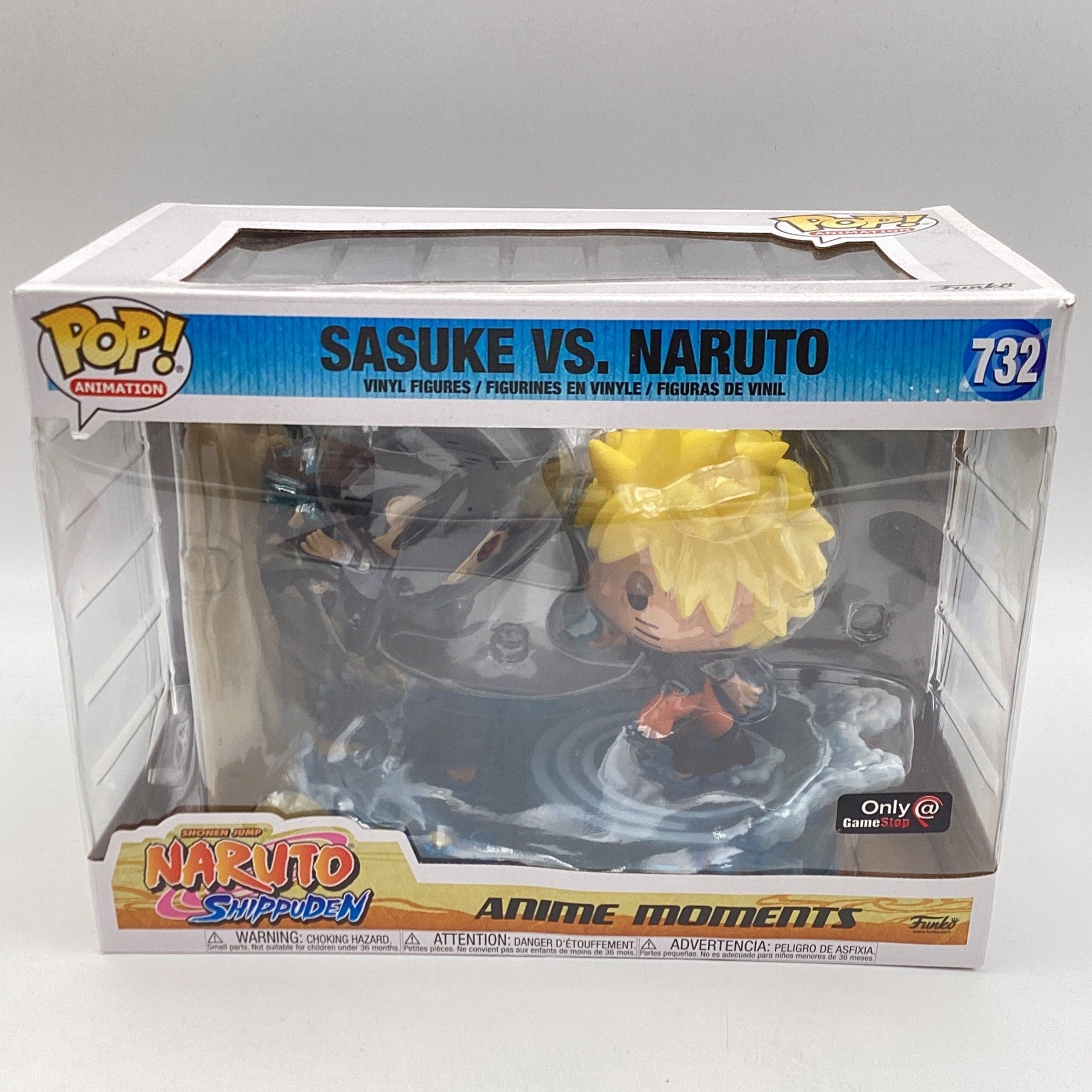 Figurine Sasuke Vs Naruto / Naruto Anime Moments / Funko Pop Animation 732