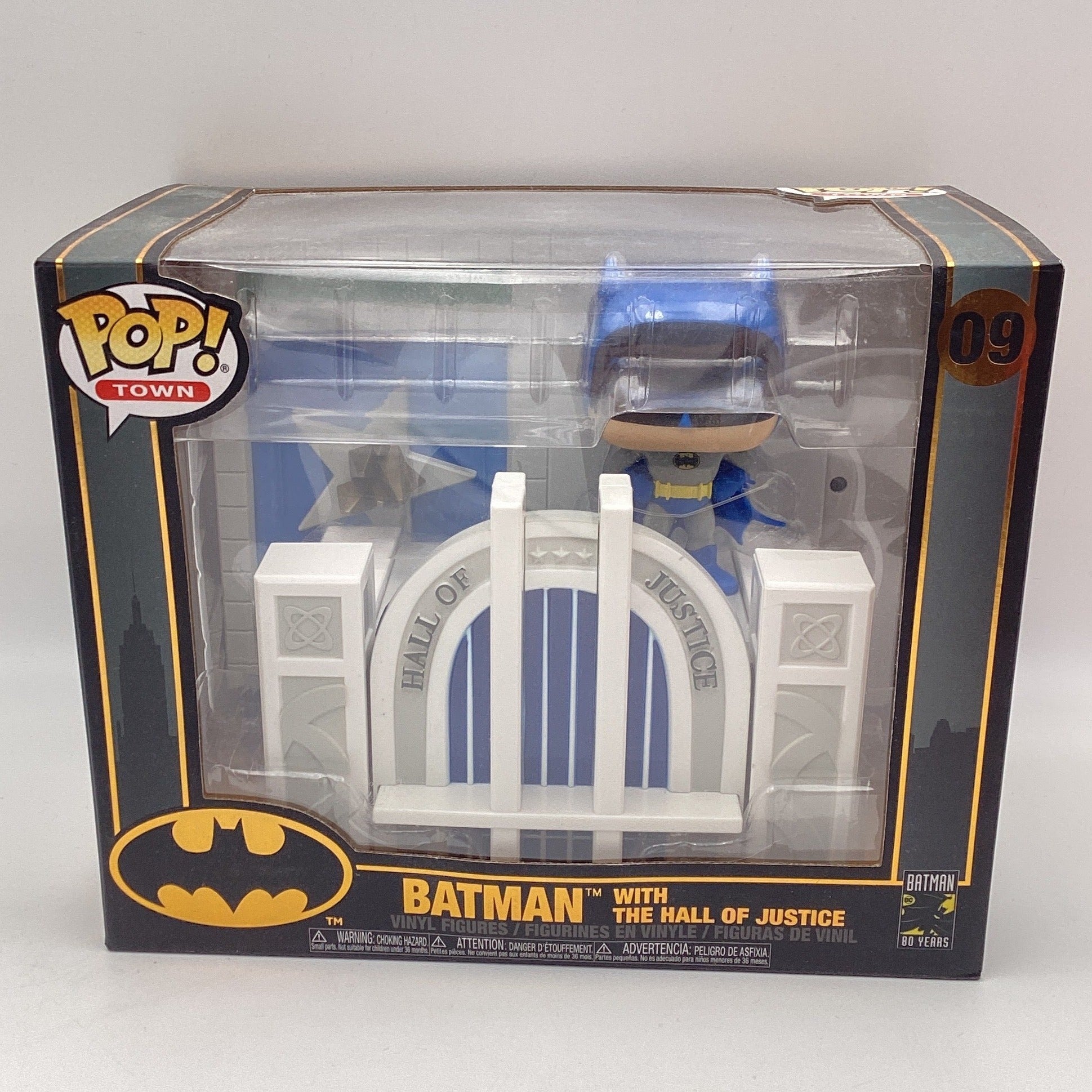 ジャスティスのホールとバットマン:ファンコポップ タウン ビニールフィギュア & D .C. トレーディングカードバンドル(009 ー 44469)