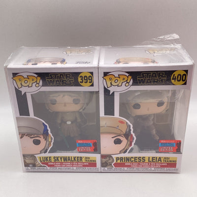 Funko Pop! Star Wars - Luke Skywalker, Princess Leia (Jedi Training) (2020 Fall Convention Exclusive)