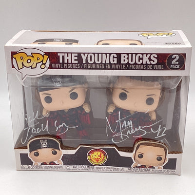 Funko Pop! New Japan - The Young Bucks (2 Pack) (Autographed) (Damaged)