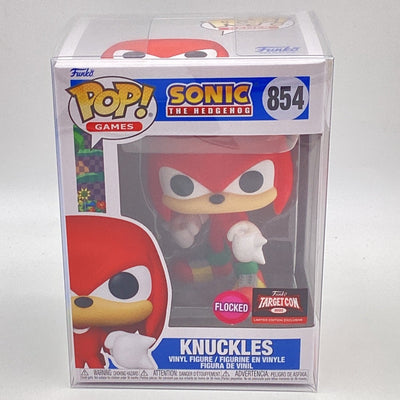 Funko Pop! Games - Sonic The Hedgehog - Knuckles (Flocked) (Target Exclusive)