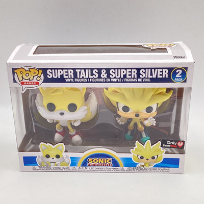 Funko Pop! Games - Sonic The Hedgehog - Super Tails & Super Silver (2 Pack) (GameStop Exclusive) (Damaged)