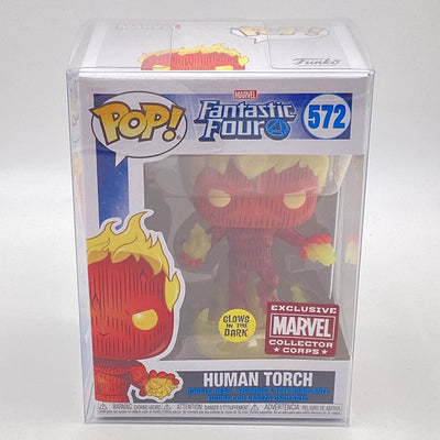 Funko Pop! Marvel - Fantastic Four - Human Torch (Glow In The Dark) (Marvel Collector Corps Exclusive)