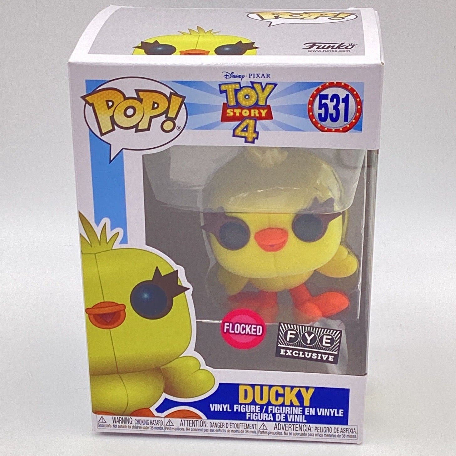 Funko Pop! Disney Toy Story Ducky (Flocked) (FYE Exclusive) (Dam