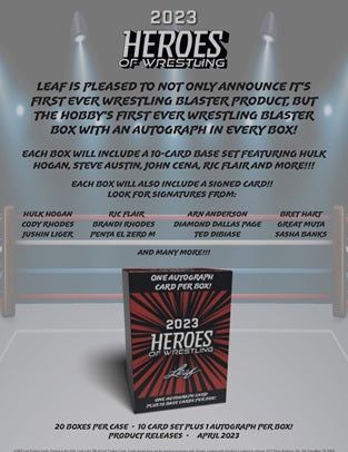 2023 Leaf Heroes of Wrestling Blaster Box