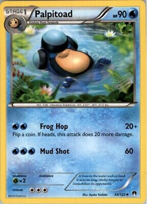 Pokemon 2016 XY - BREAKpoint Palpitoad Stage 1/Uncommon #34