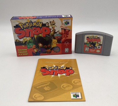 Pokemon Snap Nintendo 64 N64 Game, Manual, Box