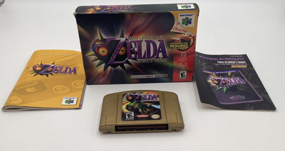 The Legend Of Zelda Majora's Mask Collectors Edition N64 Game, Manual, Box