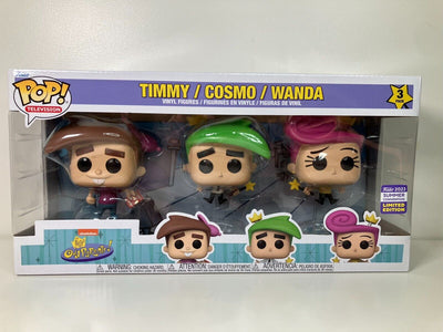 Funko Pop! TV - The Fairly Oddparents - Timmy / Cosmo / Wanda (3 Pack) (2023 Summer Convention Exclusive)