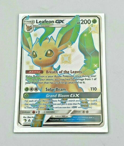 Pokémon TCG Leafeon GX Hidden Fates SV46/SV94 Holo Full Art