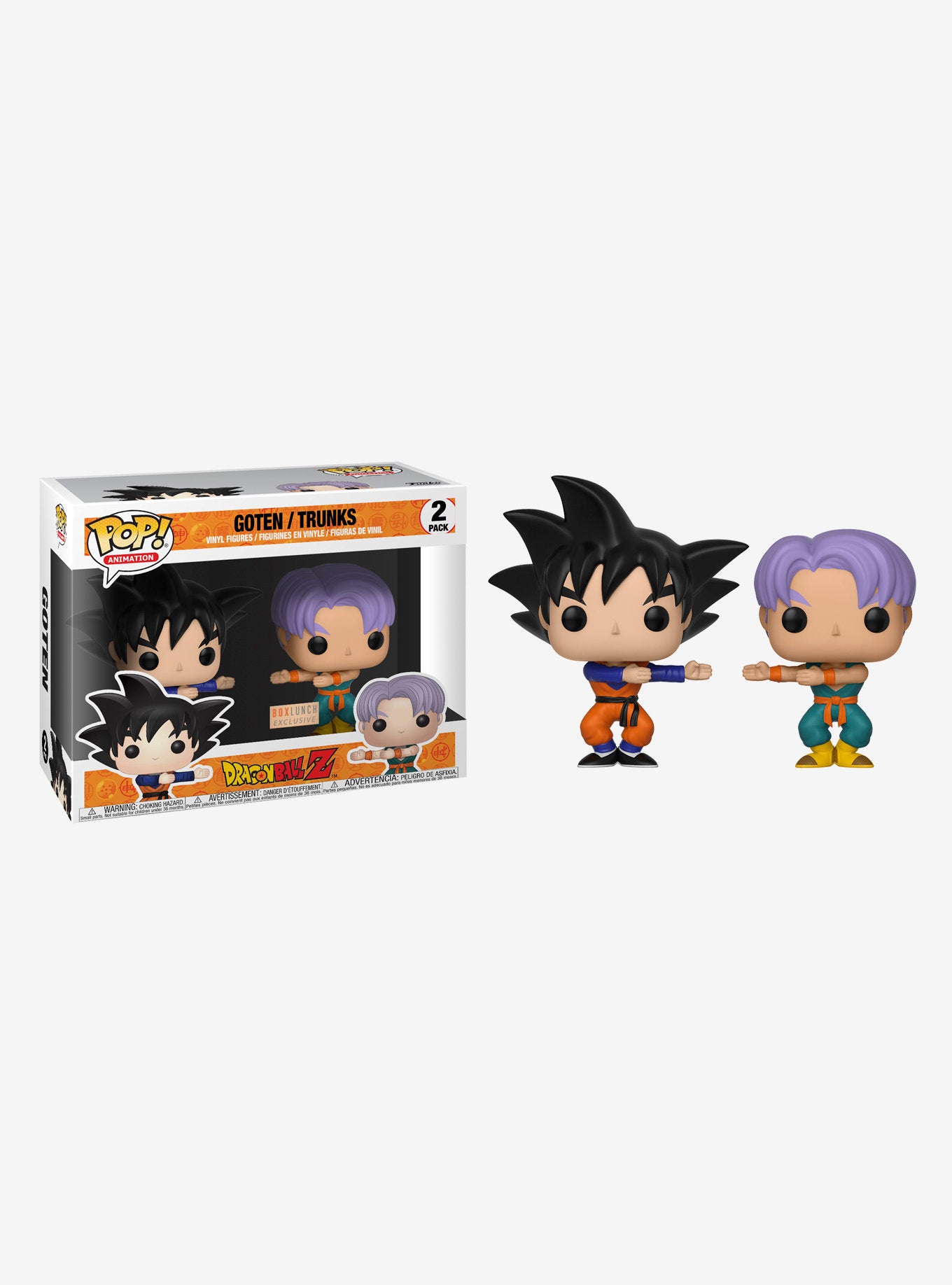 Goten Trunks Dragonball Z Pack Box Lunch Exclusive Funko Pop