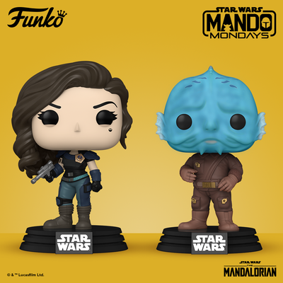 Funko Pop! Star Wars - The Mandalorian (Mythrol, Cara Dune)