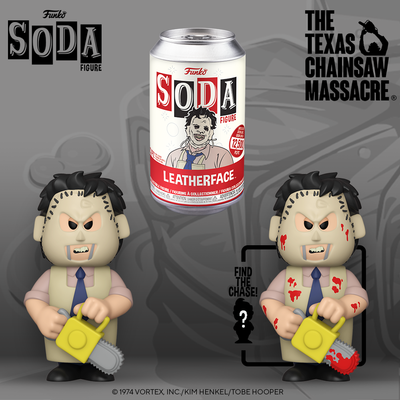 Funko Vinyl Soda - Leatherface w/ Chase