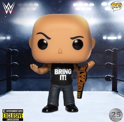 Funko Pop! WWE  - The Rock with Championship Belt - Entertainment Earth Exclusive