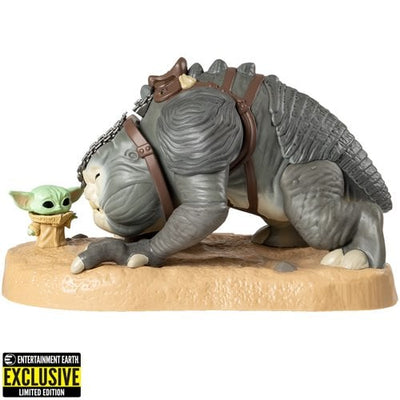 Funko Pop! Star Wars: The Book of Boba Fett - Grogu with Rancor (Entertainment Earth Exclusive)