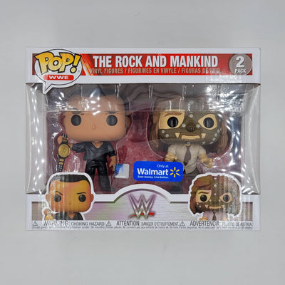 Funko Pop! WWE - The Rock and Mankind (2 Pack)