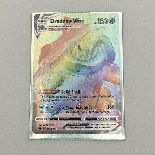 Drednaw VMAX Rainbow Secret Rare - 075/073 Champion's Path - Pokemon Drednaw VMAX Rainbow Secret Rare - 075/073 Champion's Path - Pokemon