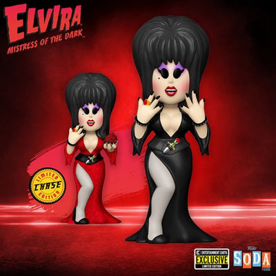 Funko Vinyl Soda - Elvira w/ Chase (Entertainment Earth Exclusive)