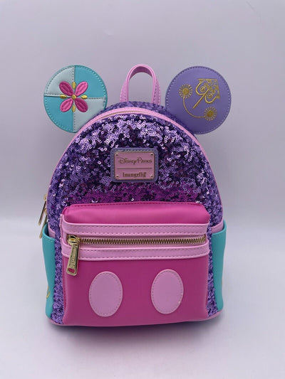 Loungefly Disney Parks Mickey Mouse Main Attraction It’s A Small World Backpack