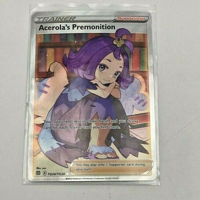 acerola premonition pokemon card Pokemon TCG S-Chinese Card Sword&Shield CS4.5C-072 SR Acerola's Premonition Holo