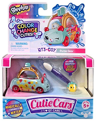 Shopkins Cutie Cars Series Color Change Cuties QT3-C07 Purse Gear