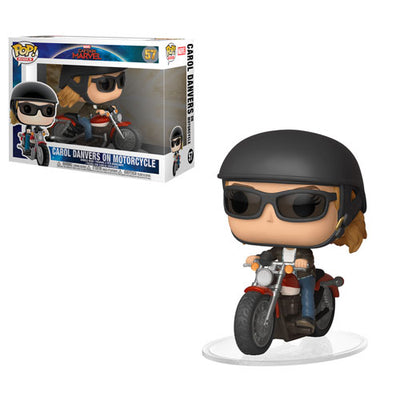 Carol Danvers on Motorcycle Pop Rides Funko Pop