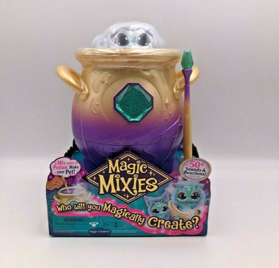 Magic Mixies Magical Misting Cauldron Interactive 8 inch Blue Plush