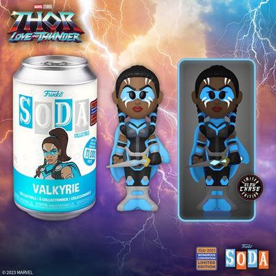 Funko Vinyl Soda - Thor: Love and Thunder Valkyrie w/ Chase - 2023 Convention Exclusive