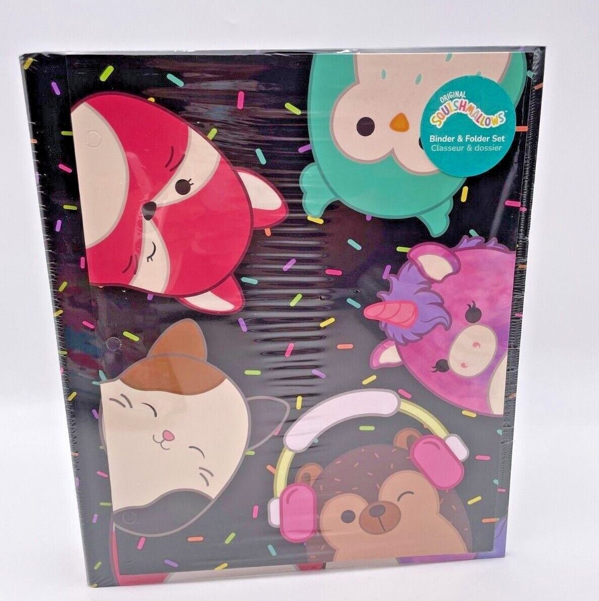 squishmallow card binder Squishmallows Binder and Folder Set. Black