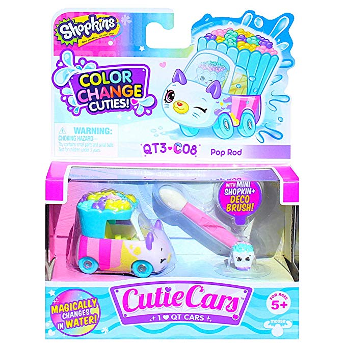 Shopkins Cutie Cars Series Color Change Cuties QT3-C08 Pop Rod