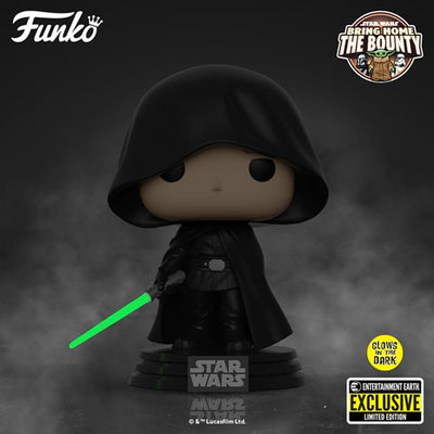 Funko Pop! Star Wars - The Mandalorian - Luke Skywalker (Glow In The Dark) (Entertainment Earth Exclusive)