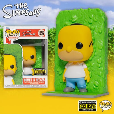 Funko Pop! TV - The Simpsons - Homer in Hedges - Entertainment Earth Exclusive