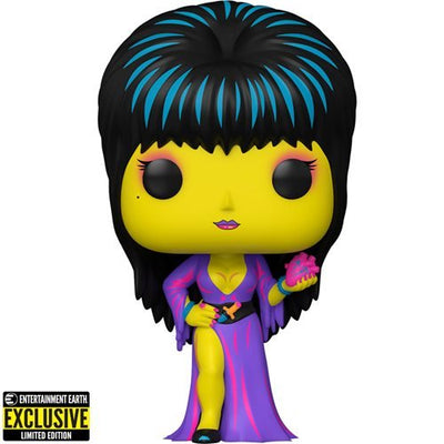 Funko Pop! Icons - Elvira (Black Light) - Entertainment Earth Exclusive