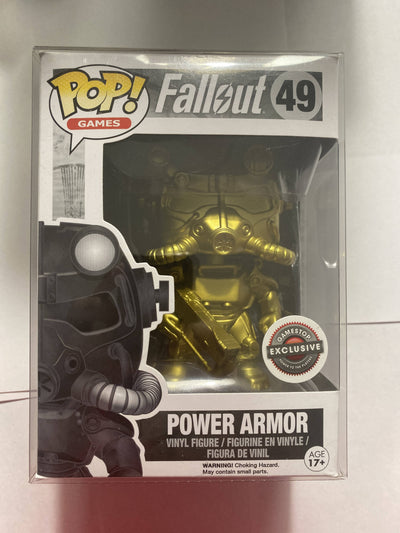 Funko pop! Games: Fallout: Gold Power Armor Gamestop Excluisve