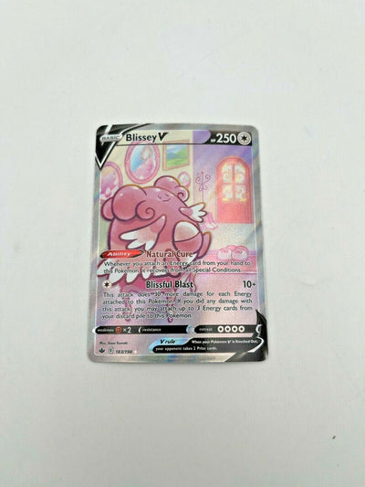 Blissey V 183/198 Alternate Alt Art Chilling Reign Pokemon Card