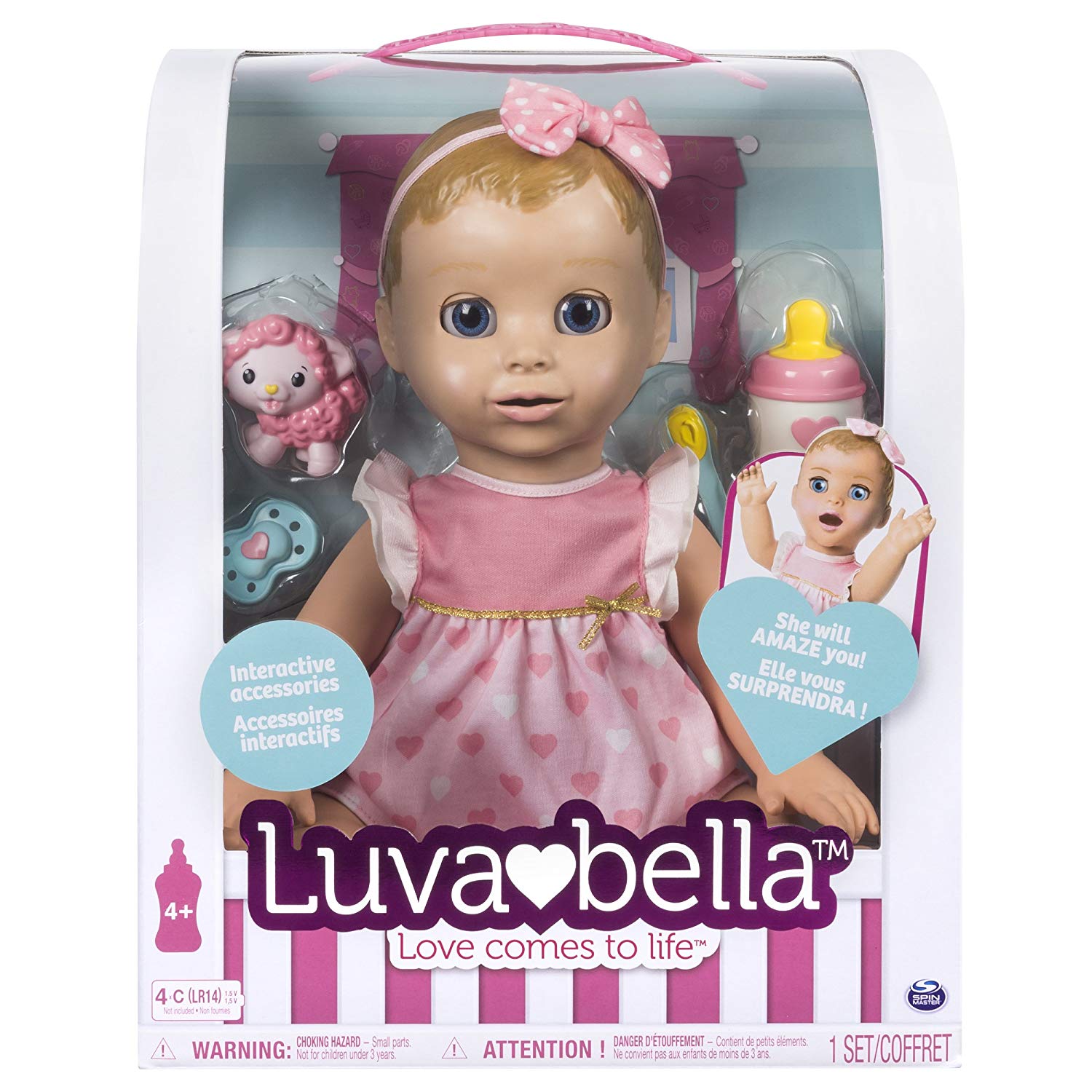 Luvabella Blonde Hair Responsive Baby Doll