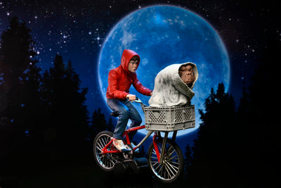 E.T. The Extra-Terrestrial 40th Anniversary 7″ Scale Action Figure – Elliott & E.T. on Bicycle