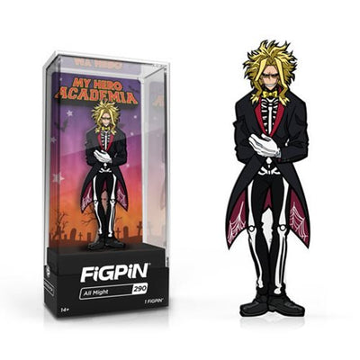 My Hero Academia All Might Halloween Costume FiGPiN Enamel Pin - Entertainment Earth Exclusive