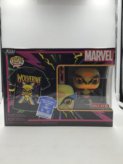 Funko Pop! Tees - Marvel - Wolverine (Blacklight) (XL)