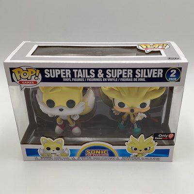 Funko Pop! Games - Sonic The Hedgehog - Super Tails & Super Silver (2 Pack) (GameStop Exclusive)