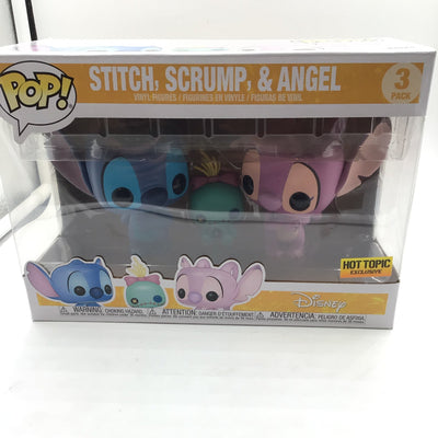 Funko Pop! Disney - Stitch, Scrump, & Angel (3 Pack)