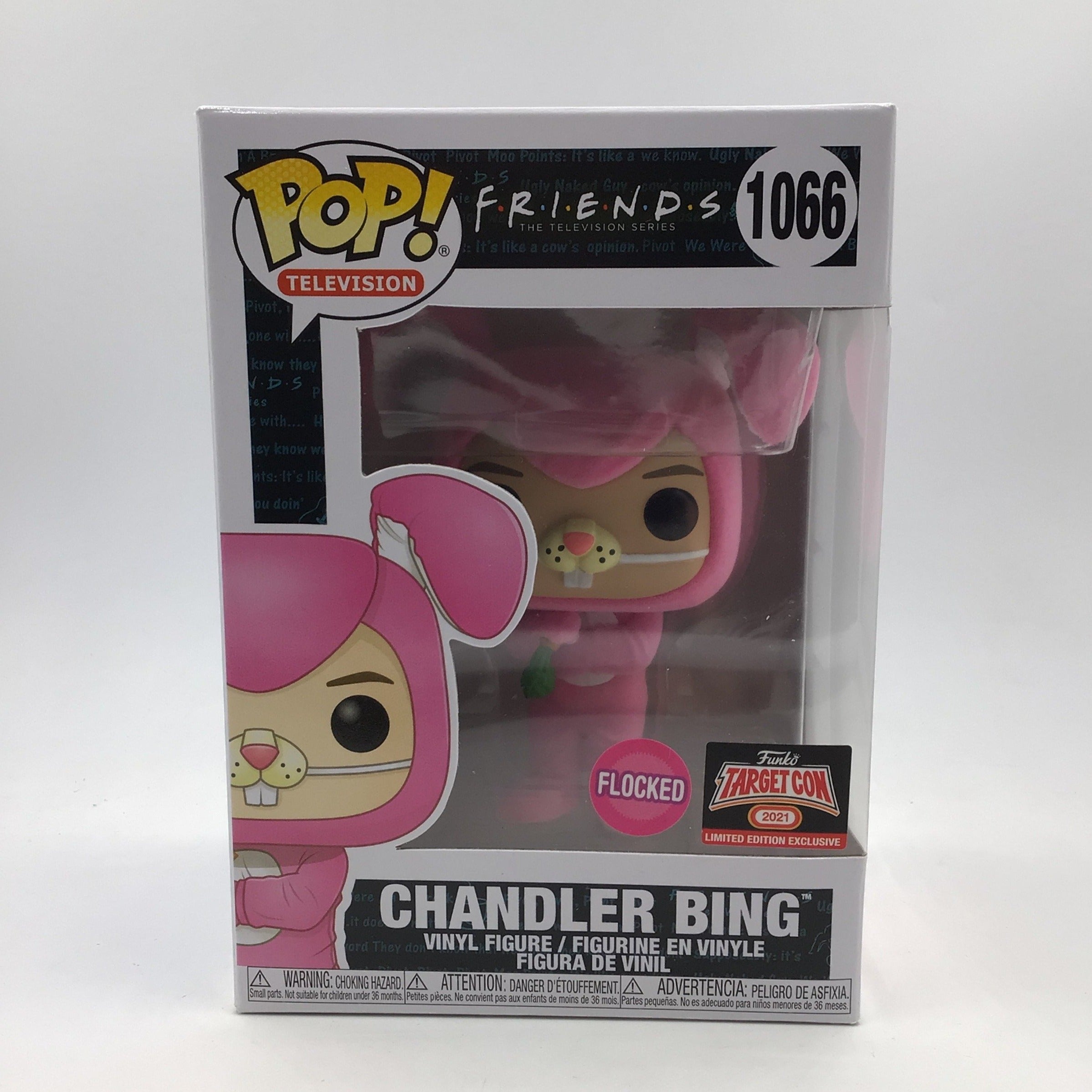 Funko Pop Friends - Chandler Bing 1066 Flocked - Édition Velours - NEUF