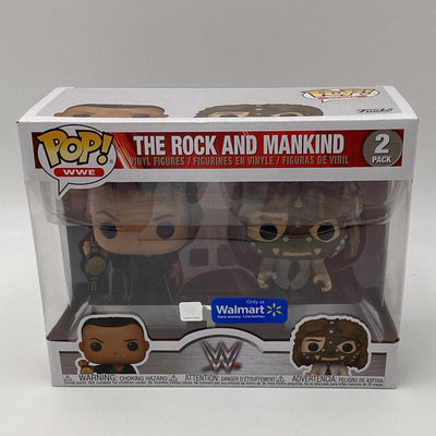 Funko Pop! WWE - The Rock and Mankind (2 Pack) (Walmart Exclusive)
