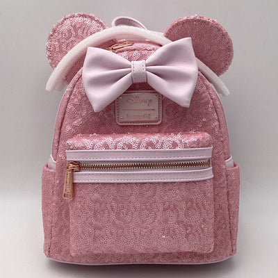 Loungefly Disney Minnie Mouse Cotton Candy Sequin Backpack