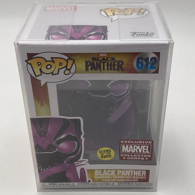 Funko Pop! Marvel - Black Panther - Black Panther (Glow In The Dark) (Marvel Collector Corps Exclusive)
