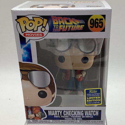 Funko Pop! Movies - Back To The Future - Marty Checking Watch (2020 Summer Convention Exclusive)