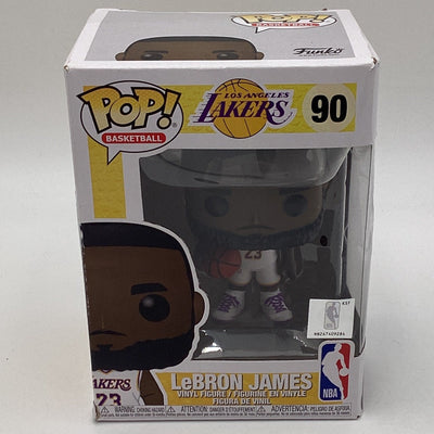 Funko Pop! Basketball - Los Angeles Lakers - LeBron James (White Alternate) (Damaged)