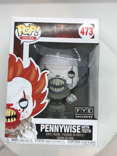 Funko Pop! Movies - IT - Pennywise with Teeth (Black and White)